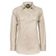 LADIES LIGHTWEIGHT LONG SLEEVE CLOSED FRONT COTTON DRILL SHIRT